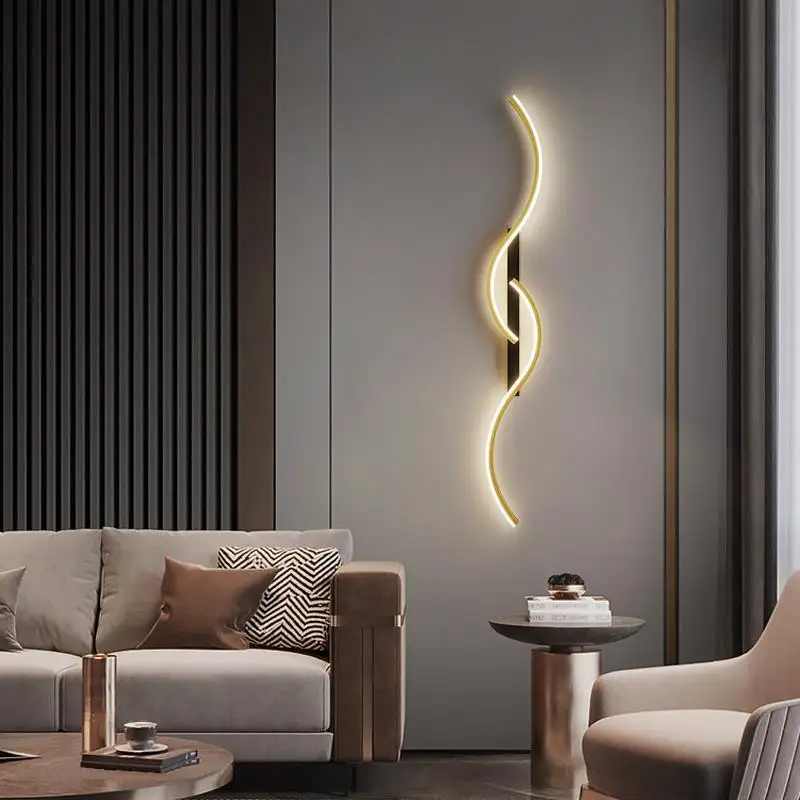 Lámpara de pared LED moderna para sala de estar, comedor, dormitorio, luces de pared para cabecera, decoración del hogar, aplique de pared Interior,