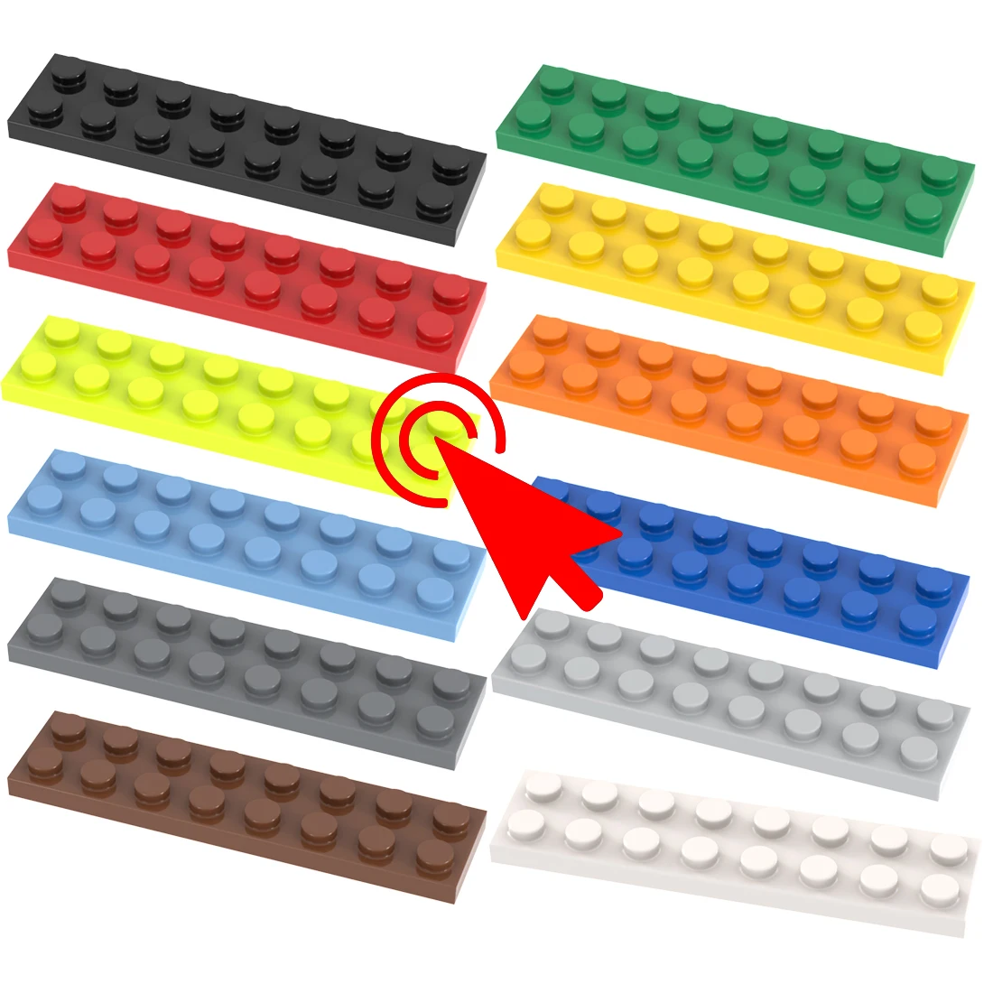 [Funbrick] 50&100&200 Stück Platte 2x4 3020 Kompatibel mit Bekannter Marke Bausteine Klassische Bausteine Spielzeug MOC DIY – Detail 11