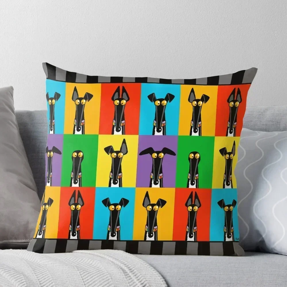 

Greyhound Semaphore with border Throw Pillow Pillow Cases pillow cover christmas Sofa Decorative Covers