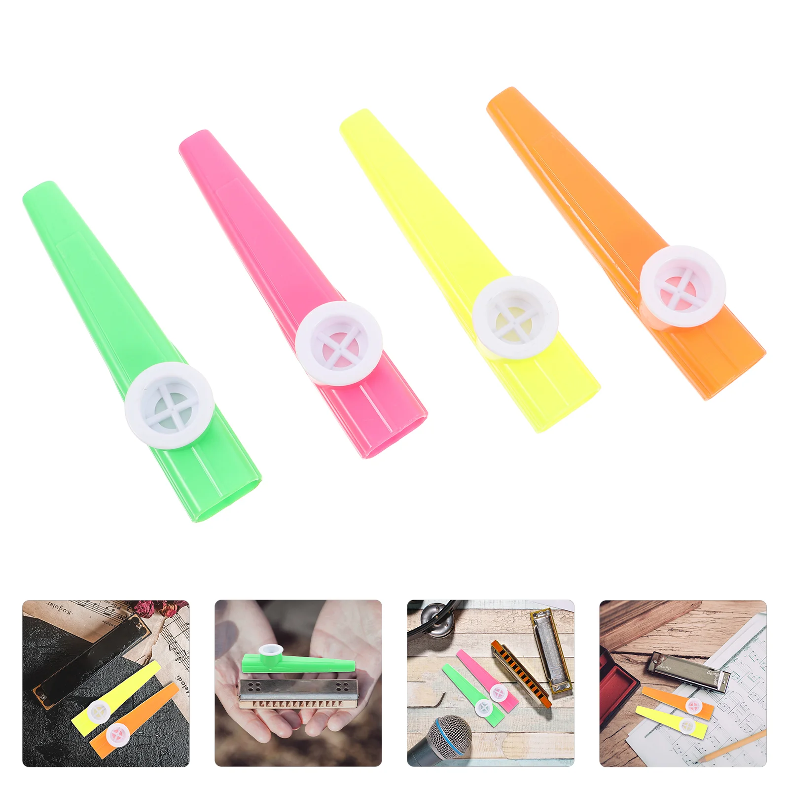 

24 Pcs Portable Musical Instruments Kazoo for Kids Kazoos Aldult Metallic Hoarse Tone Ages