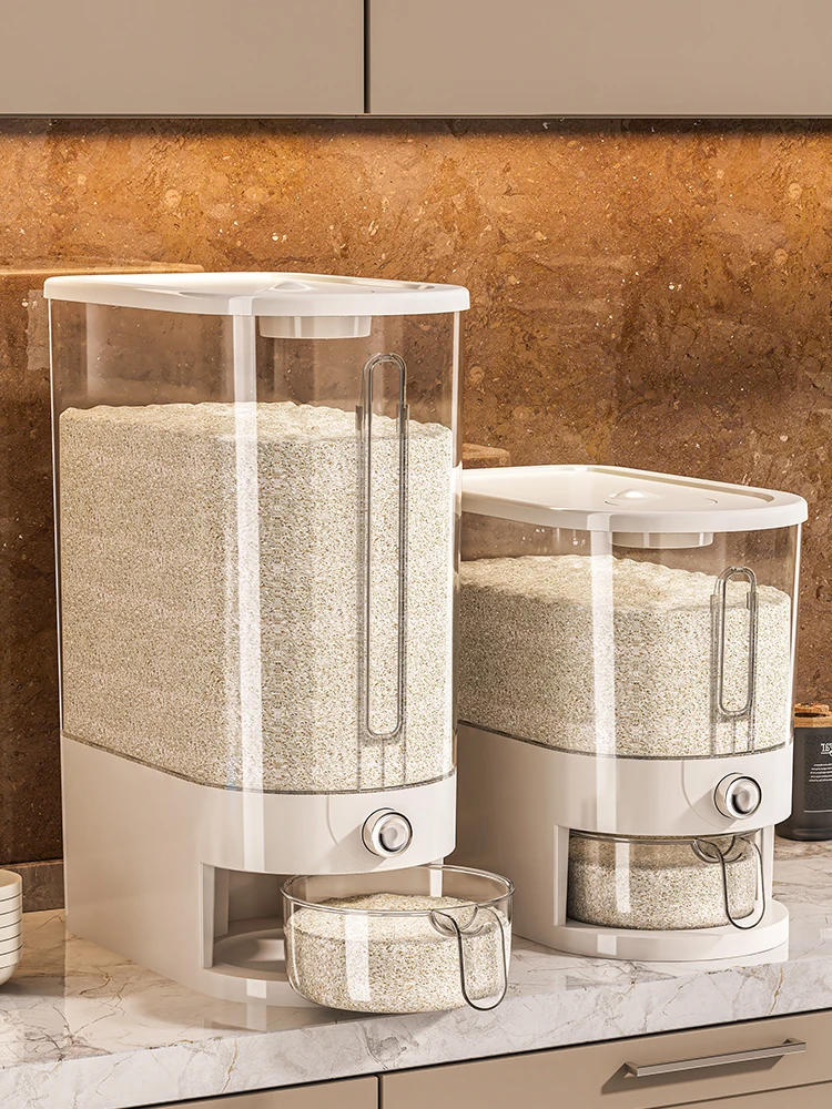 

Insect-proof and Moisture-proof Sealed Food-grade Loading Rice Box Storage Container High-end Press Rice Jar