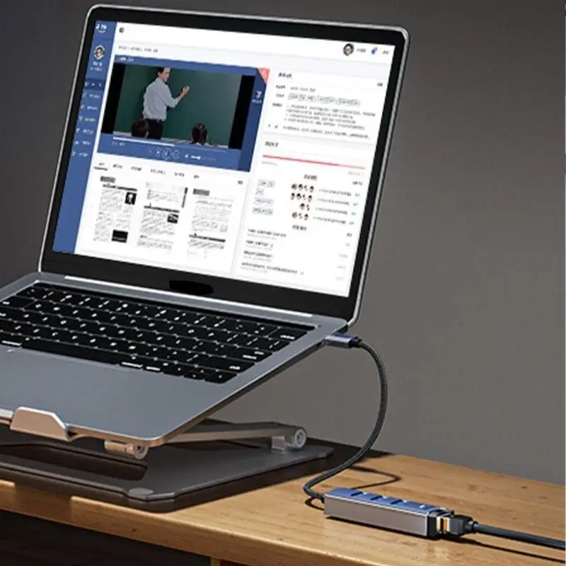 L9NA USB Hub with Highly Speed Ethernet, 5Gbps Transfer Rate,USB C to Ethernet Adapter Perfect for Professional Casual Users