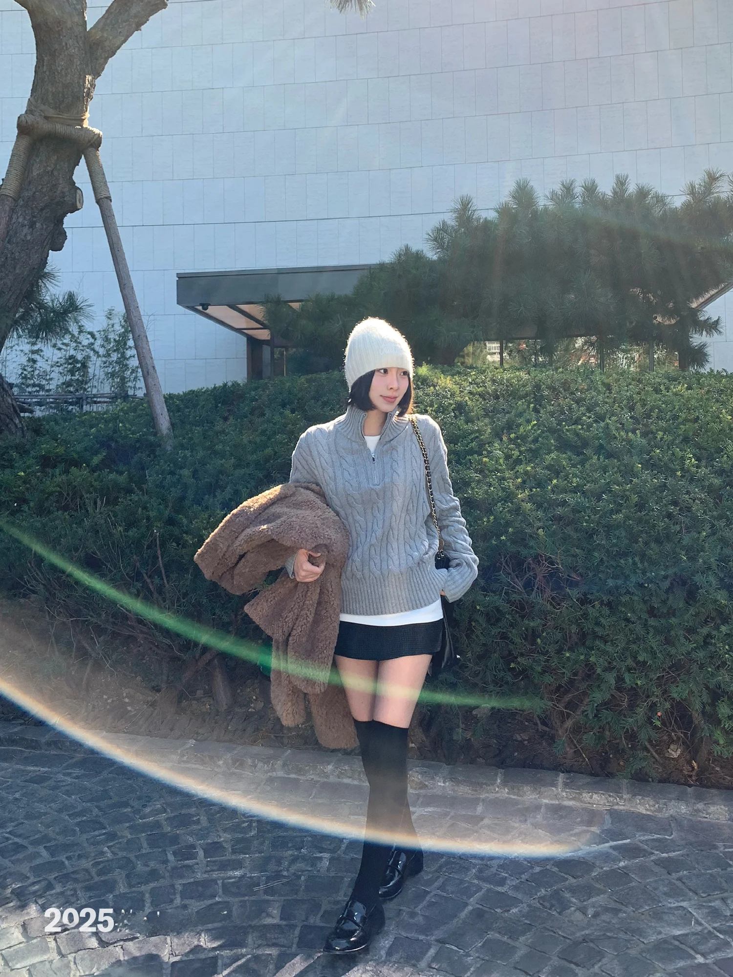 

Женский зимний вязаный свитер SUONE с длинным рукавом, молнией, узором «косичка», приталенный, в корейском стиле, с воротником-стойкой