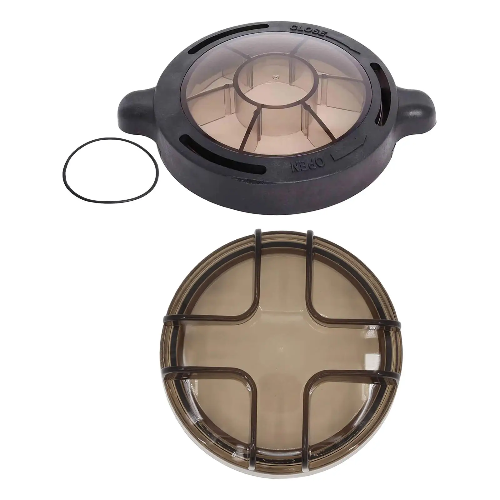 Pool Strainer Lid, Thread Strainer Cover Replacement Accessories, above Ground Swimming Pool Pump Strainer Lid for 72744, 72743