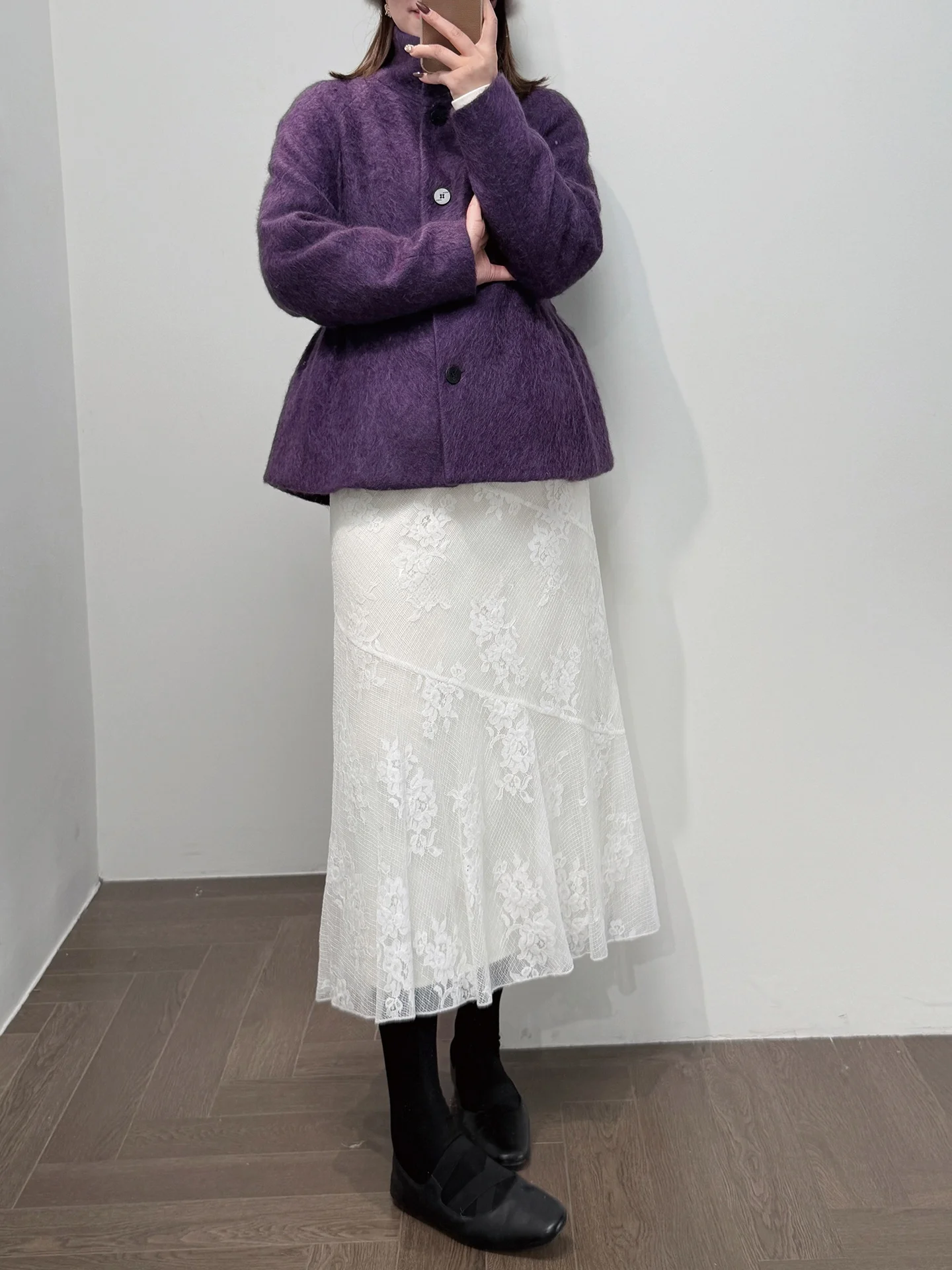 

Ele Casual Lace Fi Tail f Skirt High Waist Slim Fit Spring Faion for Middle-Aged Women Eye-ching Sle