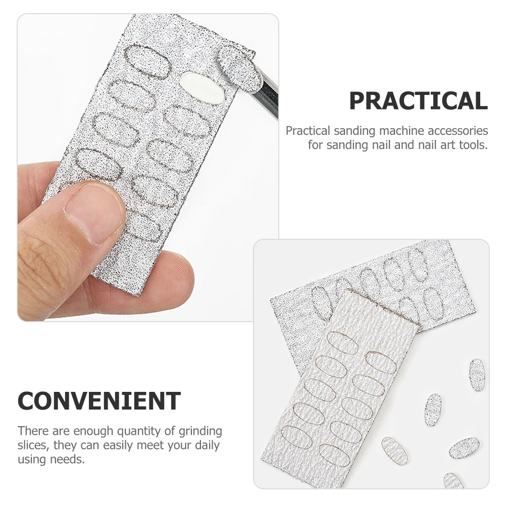 10 Sheets Polishing Pad Exfoliate Dead Skin and The Nail Surface before Manicure with Sanding Tablets Tools Removing