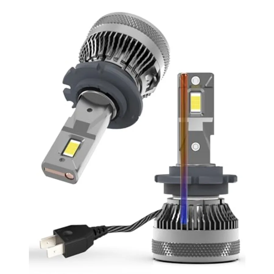 

D2H LED Bulbs 110W 30000Lm Super Bright 12V 6500K Cool White Built-in Fan and Thermally Conductive Copper Tube Fog Lamp 2pcs