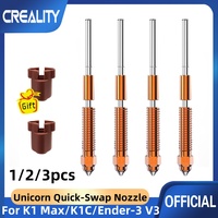 1/2/3pcs Creality K1C Nozzle Kit 0.2/0.4/0.6/0.8/1.0mm 3D Printer Hotend Sprinkler Head Kit Fit Ender 3 V3 Plus/K1 Max/Ender3 V3