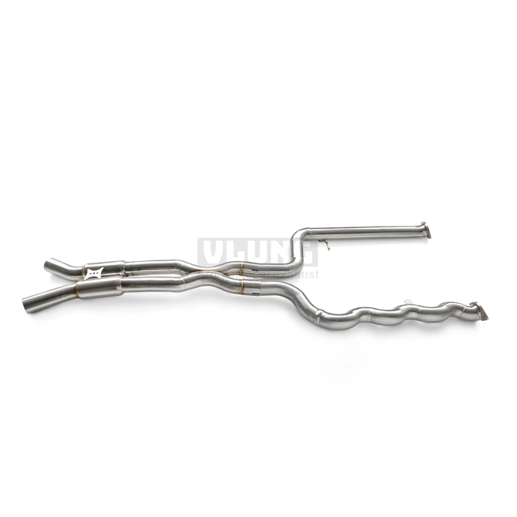 Stainless Steel High Performance Long Strip Resonator Exhaust Pipe For BMW M3 M4 G80 G82 G81 M3 Touring 3.0T 2020-2026