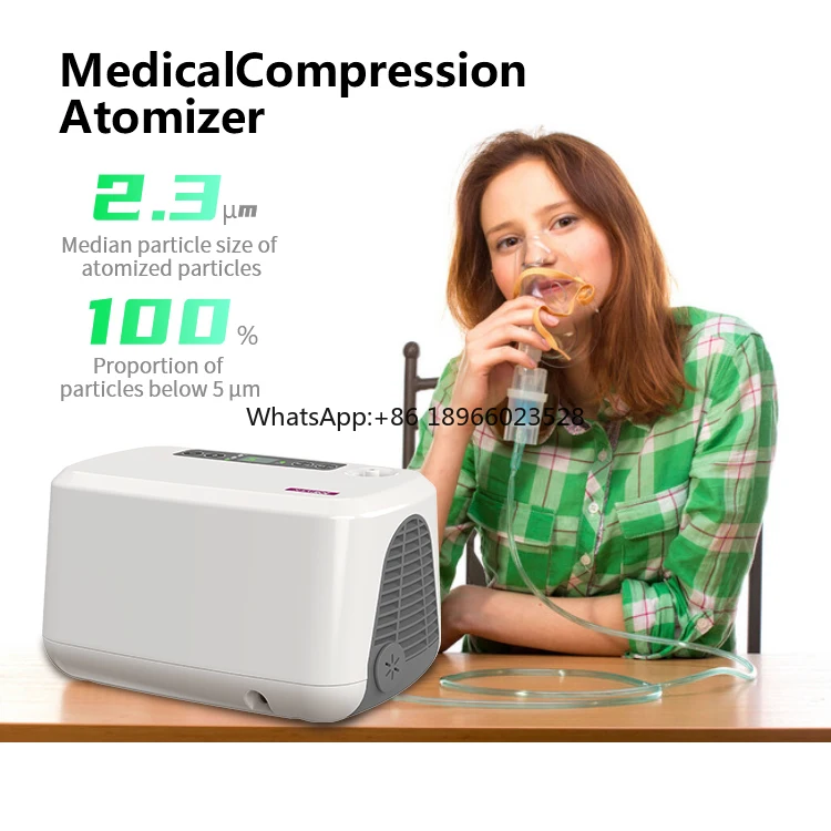 High Quality Portable Compressor Nebulizer 1-9 Level Adjustment Mini Inhalator Nebulizer Medical Compression Atomizer