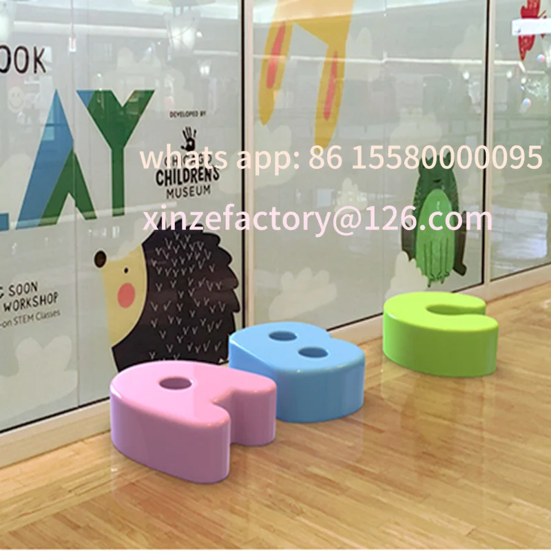 

Customizable FRP Alphabet Seat Casual