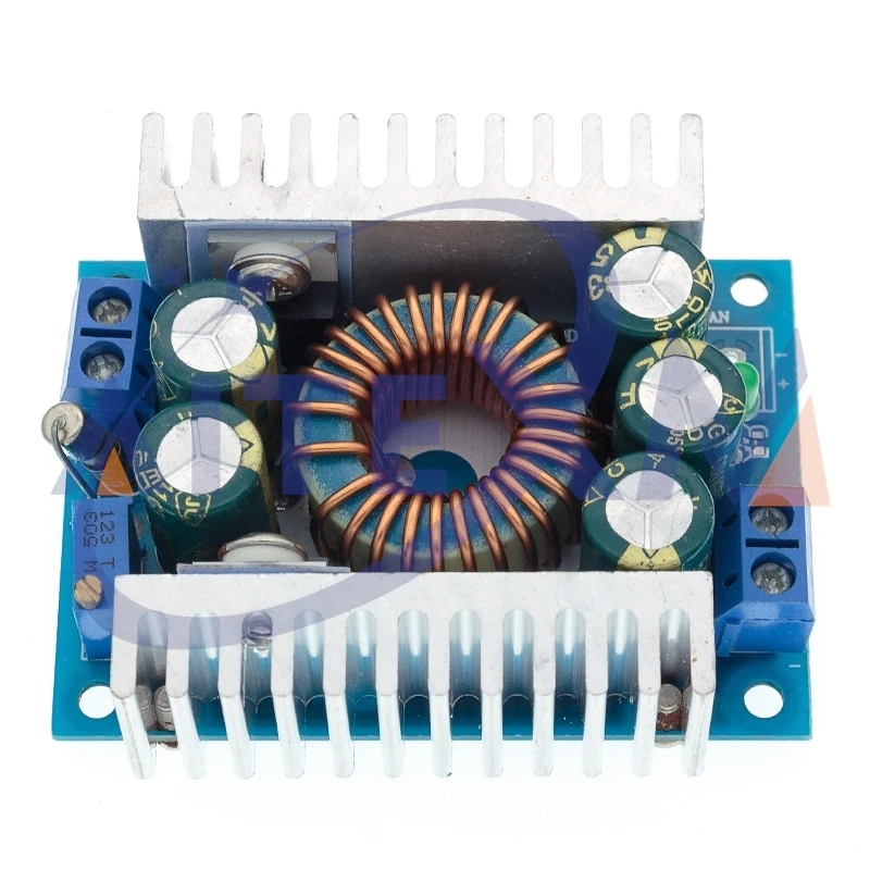 DC-DC Modul Step-Down Dapat Disesuaikan 12A Riak Rendah Daya Tinggi Modul Daya XL4016 Mobil Efisien 95%