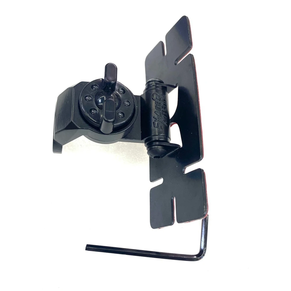 Super Sale Car Radio Antenna Clip Mount Bracket Adhesive Type Walkie Talkie Antenna Fixed Clip Base Two-Axis Adjustable