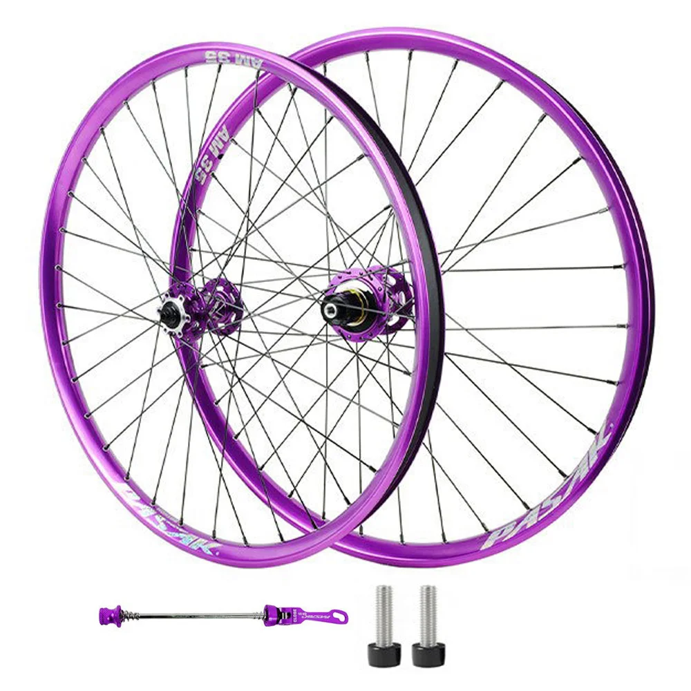 Pasak Dirt Jump Bike Wheelset 32H 6-Bolt Disc Brake Sounds 360 Clicks Lock Nuts Rear Hub 12s HG MS Hub Body
