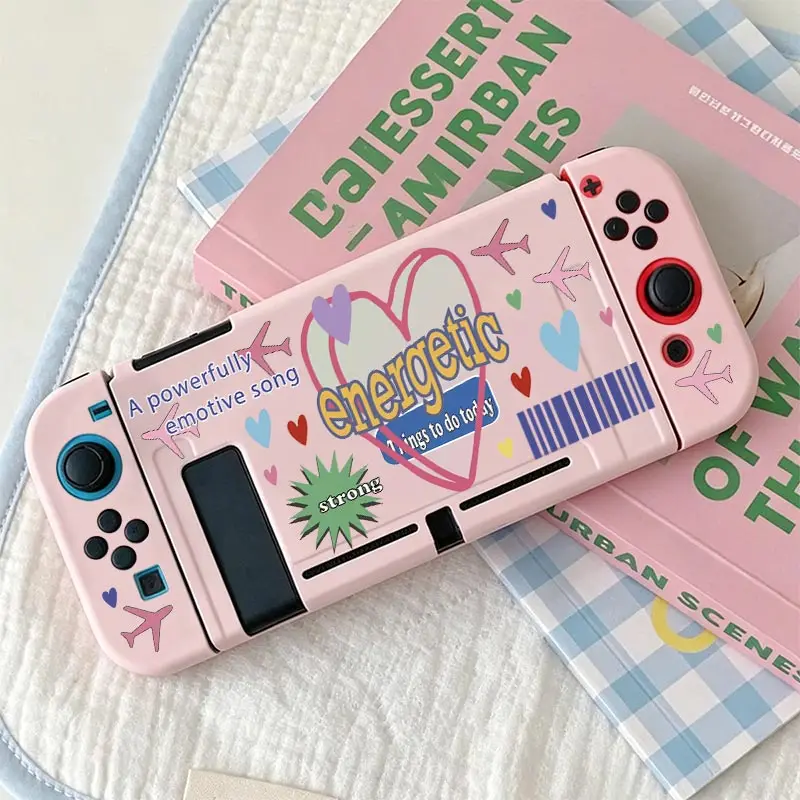 Anti-Falling Soft Shell Cover for Nintendo Switch NS Game Console Anti-Scratch Shell Protector TPU Split Protective Case