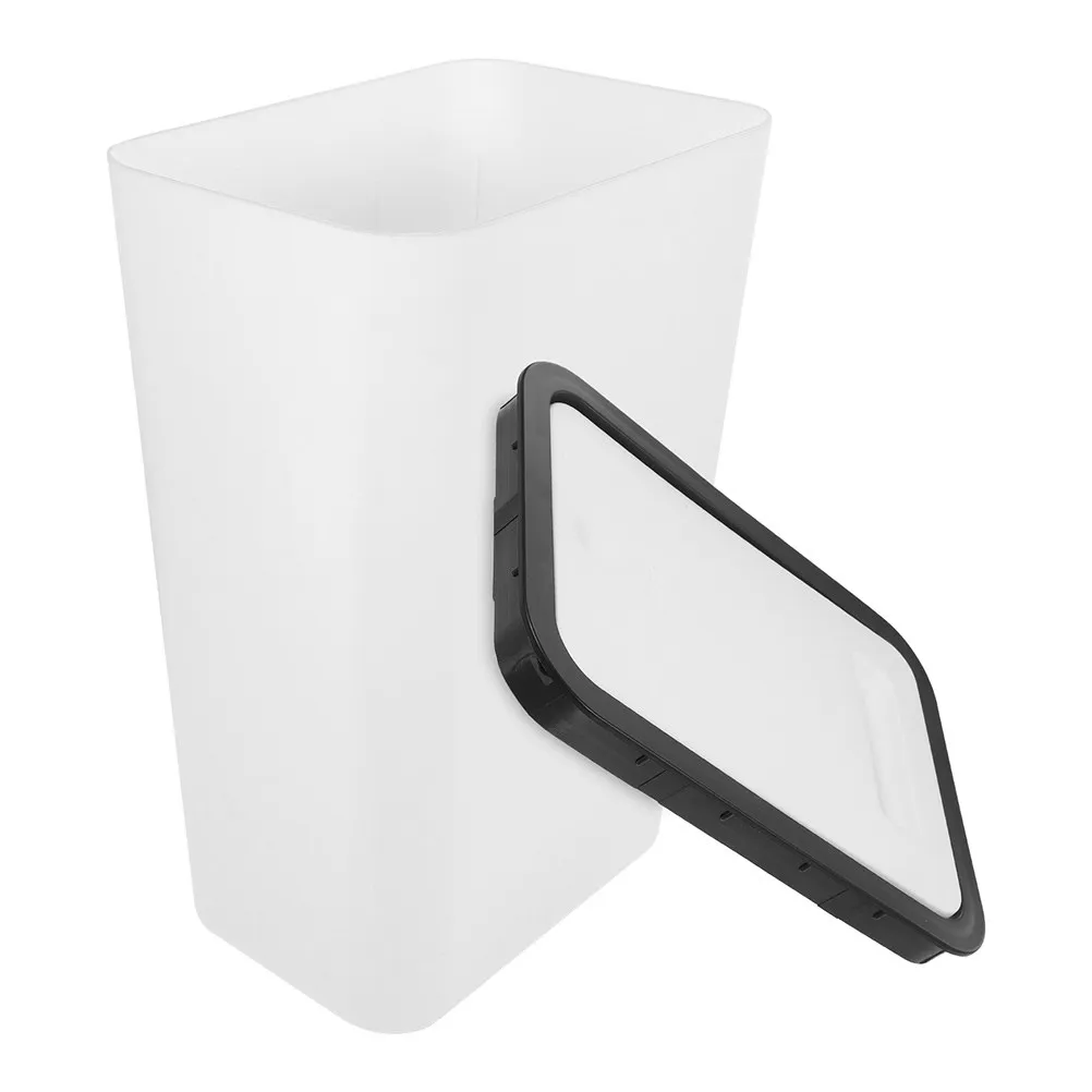 

Мусорное ведро с нажимной крышкой, пластиковое, компактное, с широким отверстием, для кухни, ванной, спальни, офиса, дома