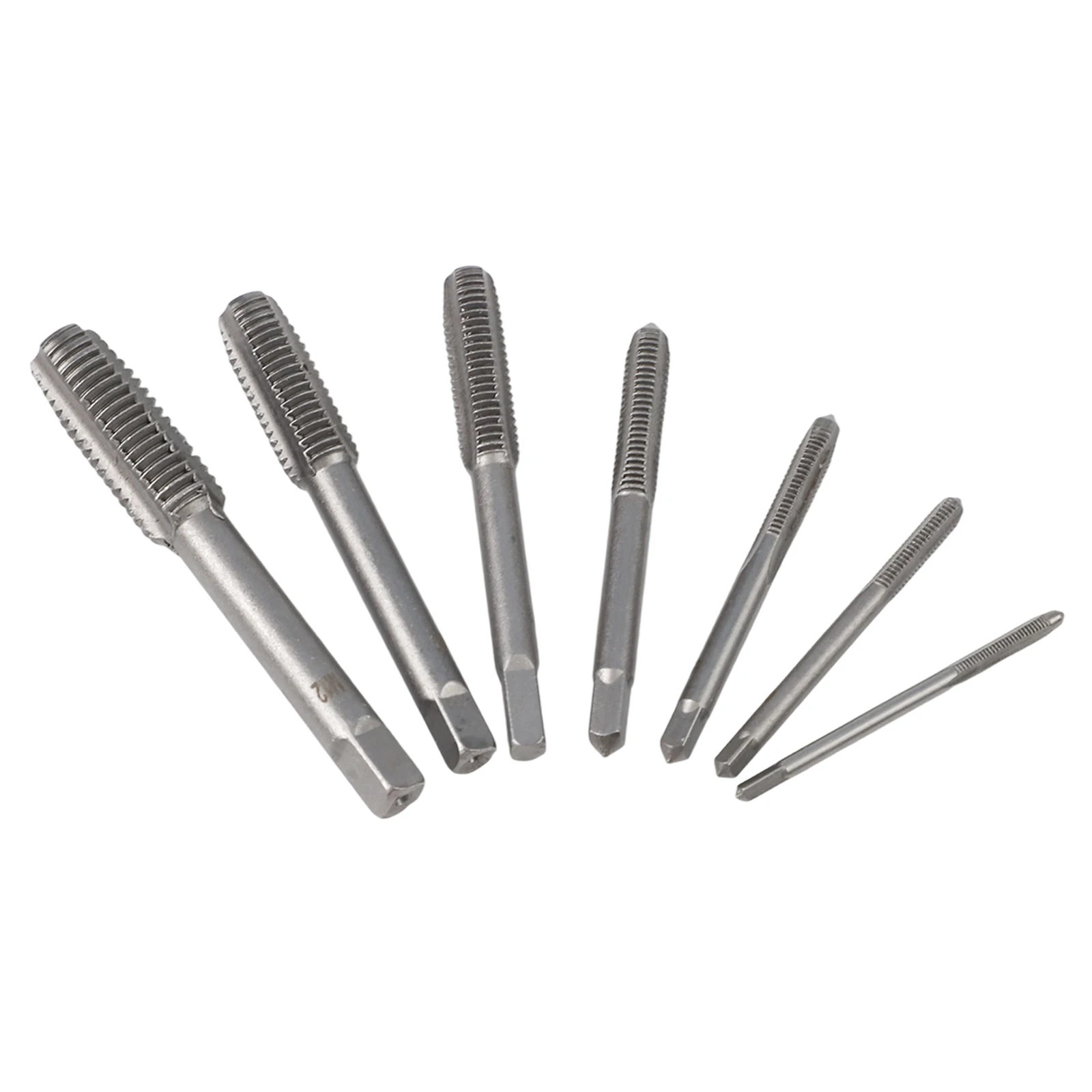 7Pcs For M3 Metric Screw Thread Tap Set with Straight Fluted Drill Bits Made from HSS Suitable for Machinery Applications