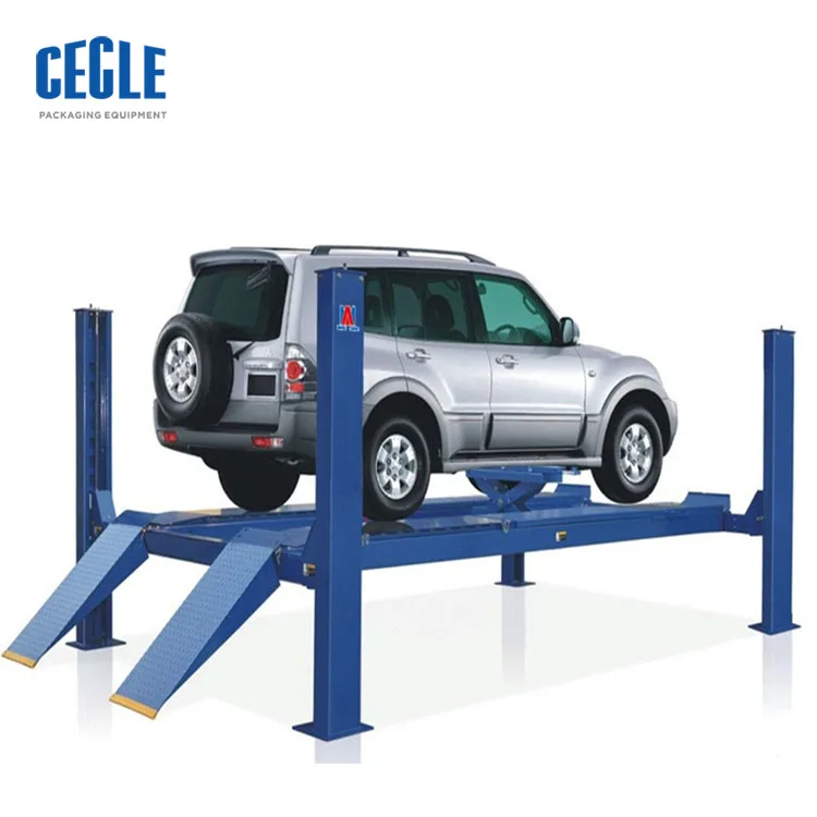 Hydraulic car lift 4 post auto lift/car hoist with CE,Four-post Four-wheel Positioning Lifter