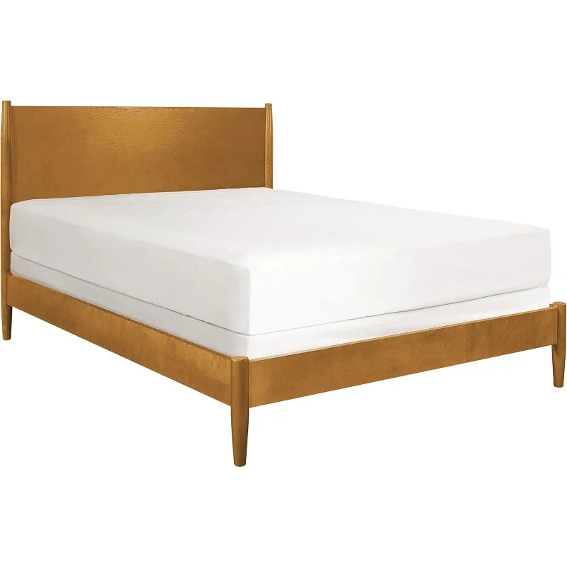 Classic and Modern Acorn Wood Bed Set Sturdy Frame Construction Designed To Last and Blends Well with The Furniture in The Room