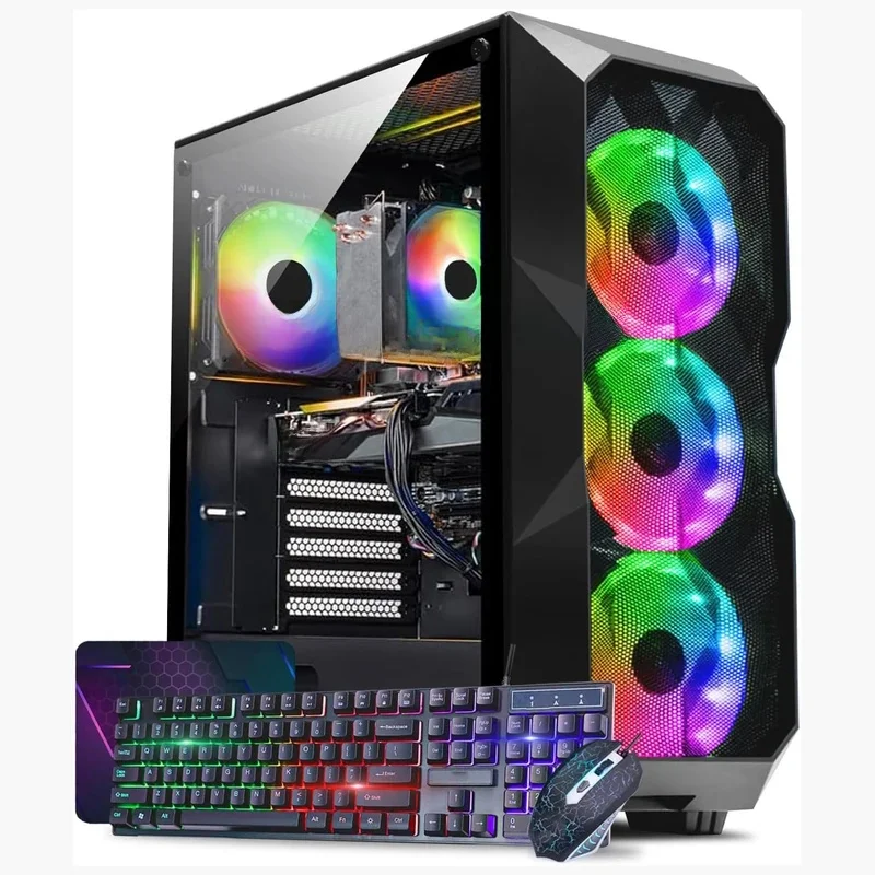 Вентиляторы ARGB Extreme Cost Performance I5 11400F, 32 ГБ ОЗУ, 1 ТБ SSD RTX 2060 6G GDDR6 для офисного домашнего игрового настольного компьютера WIN10/11 Вентиляторы ARGB Extreme Cost Performance I5 11400F, 32 ГБ ОЗУ, 1 ТБ SSD RTX 2060 6G GDDR6 для офисного домашнего игрового настольного компьютера WIN10/11