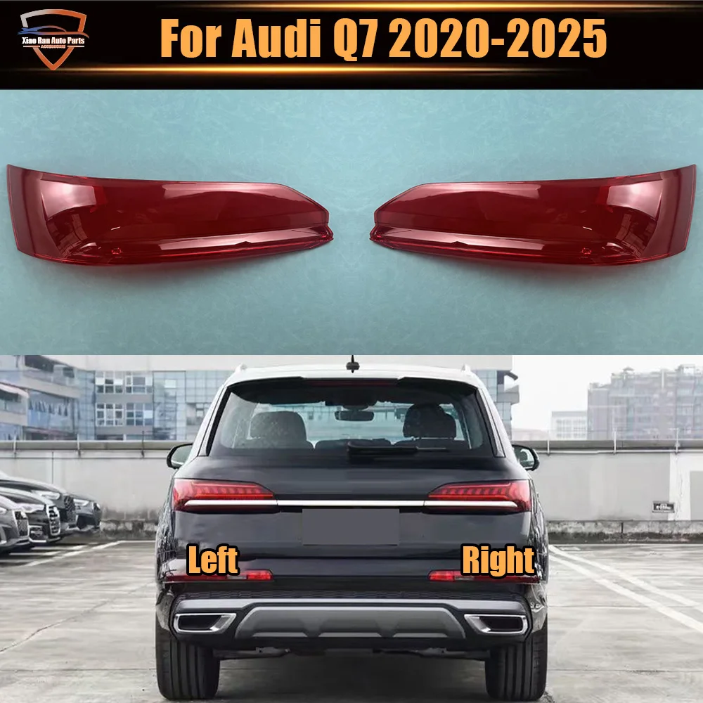 

Car Accessories Outer Taillight Shell For Audi Q7 2020 2021 2022 2023 2024 2025 Rear Signal Parking Lights Cover Plexiglass