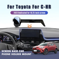 Screen Base Car Phone Holder Mount For Toyota C-HR CHR 2023 Central Control Dashboard Phone Holder Stand GPS Accessories Covers