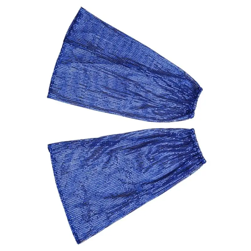 652F أكمام الساق متوهجة الترتر المتلألئ الأصفاد المرنة جهاز تدفئة الساق للعروض المسرحية وعروض الرقص الرسمية #5