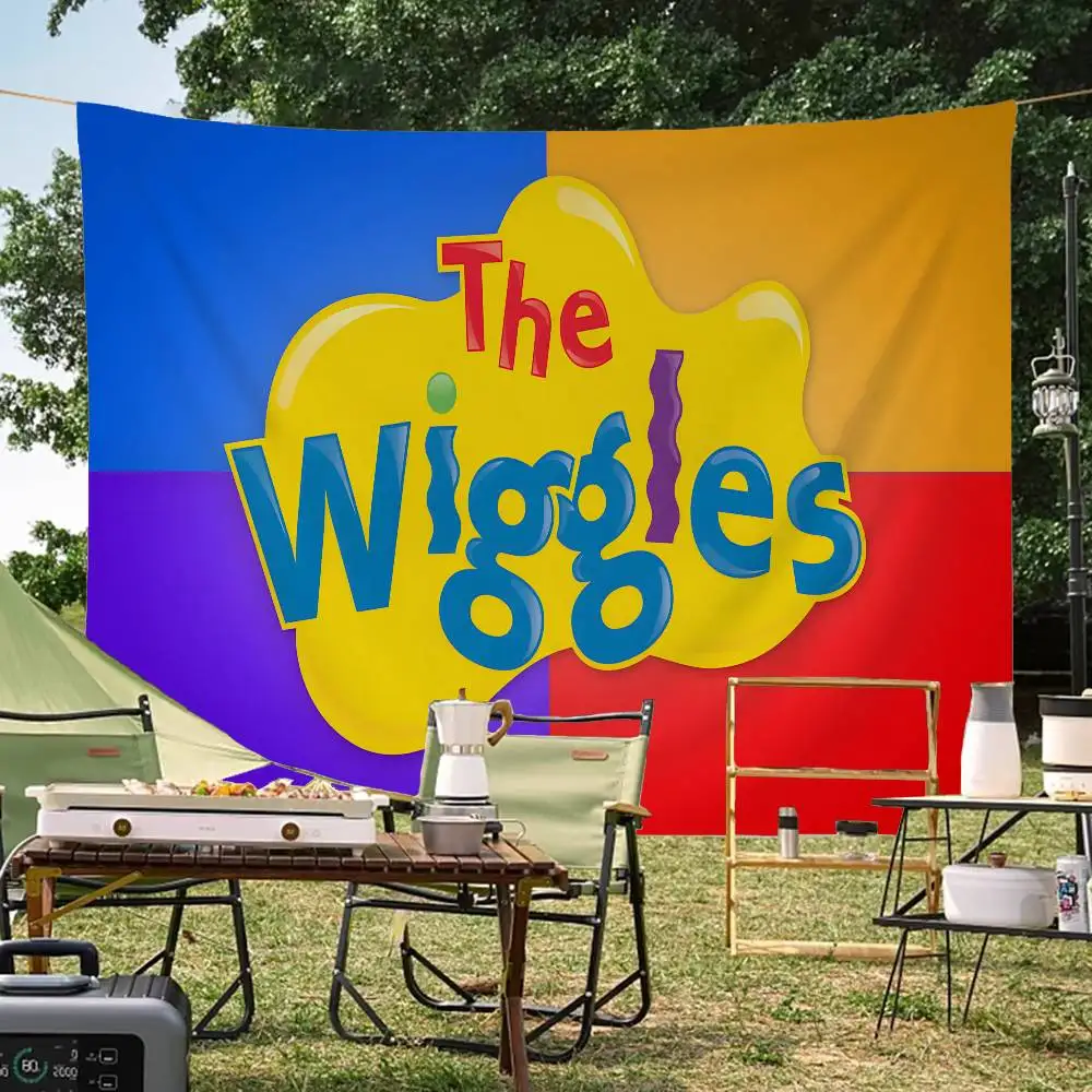 Popular LOGO W-Wiggle Wiggle Singapore Retro Flags Multiple Choice Living Studio Booth Interior Decoration Banner