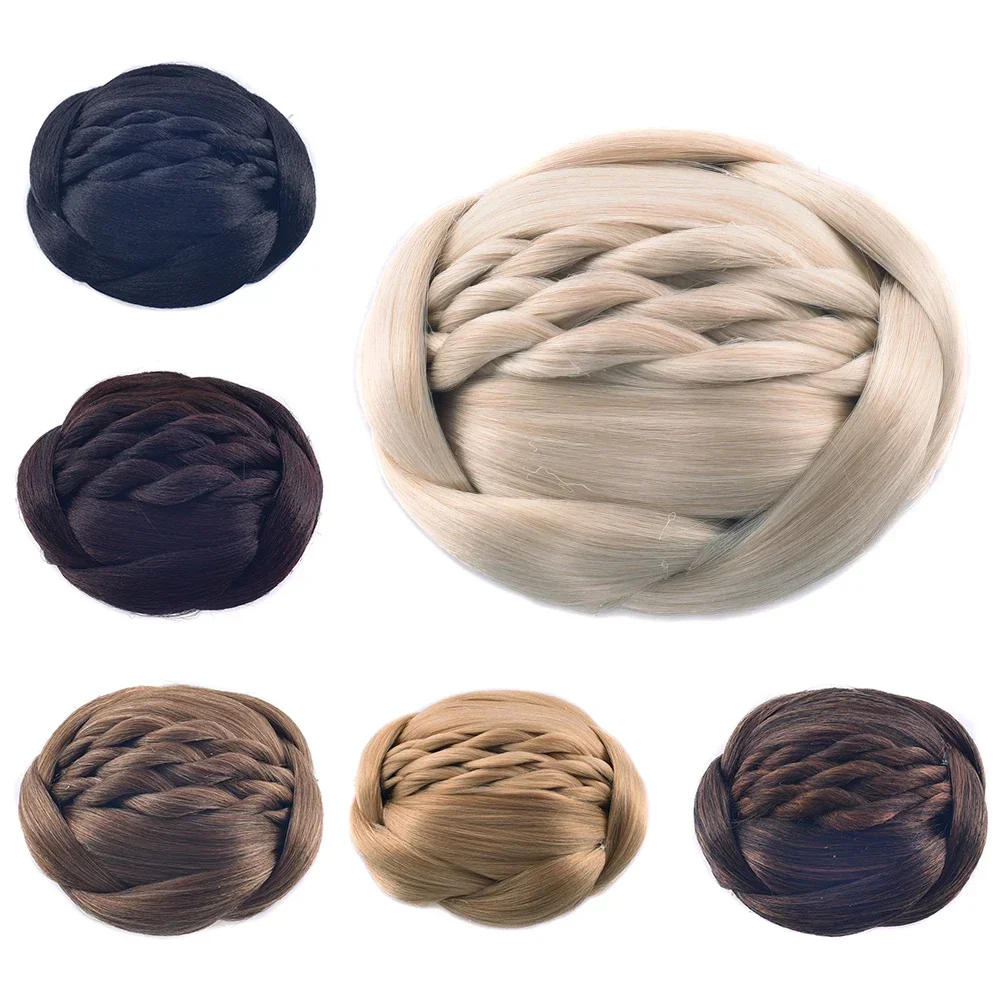 Synthetisch Haar Chignon Nep Haar Knot Cover Donut Bsh Rommelige Knot Haar Stukken Scrunchies Updo Pruik Voor Vrouwen