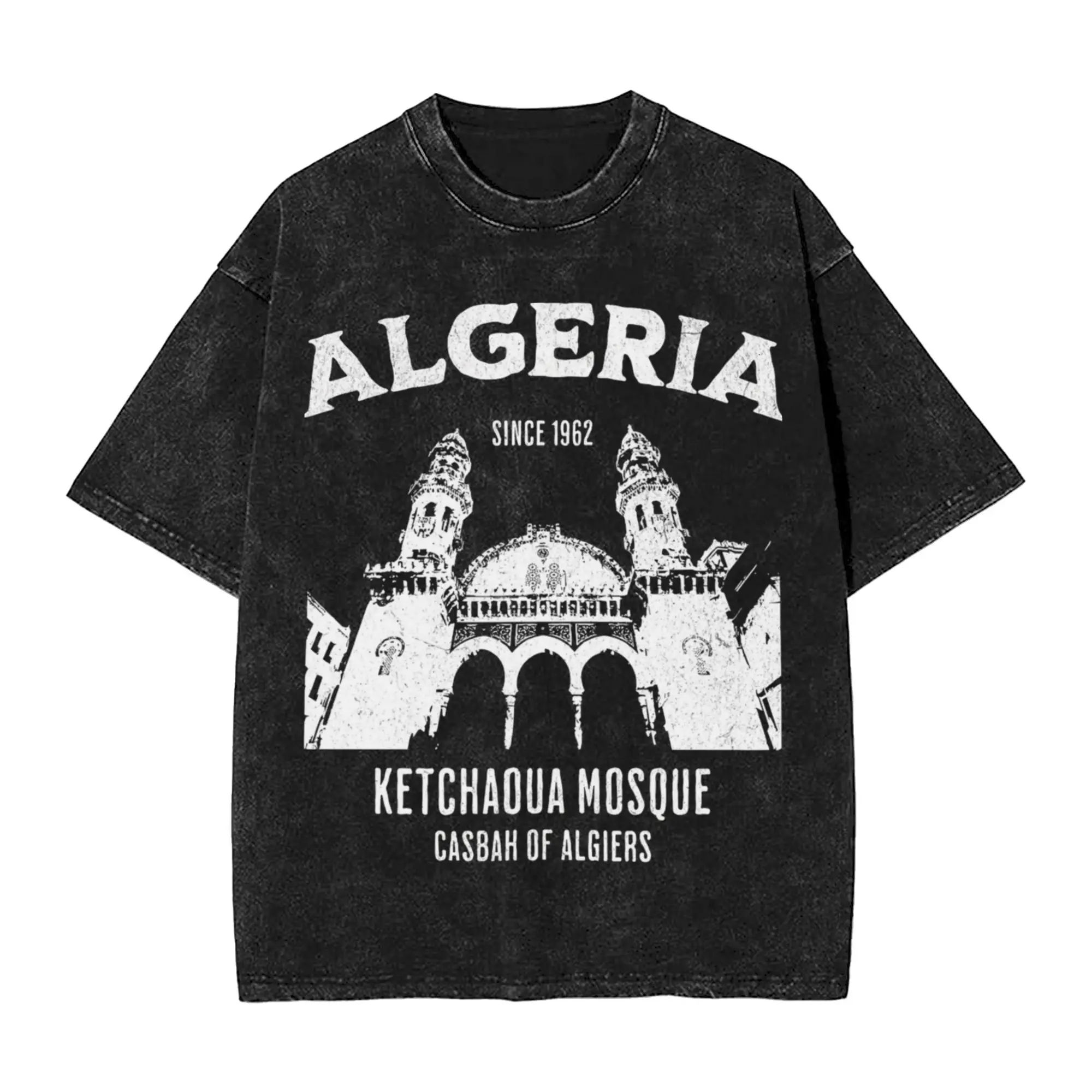 

Футболки Algeria Oran DZ для мужчин, уникальная футболка из чистого хлопка, футболка с круглым вырезом и короткими рукавами, летние топы