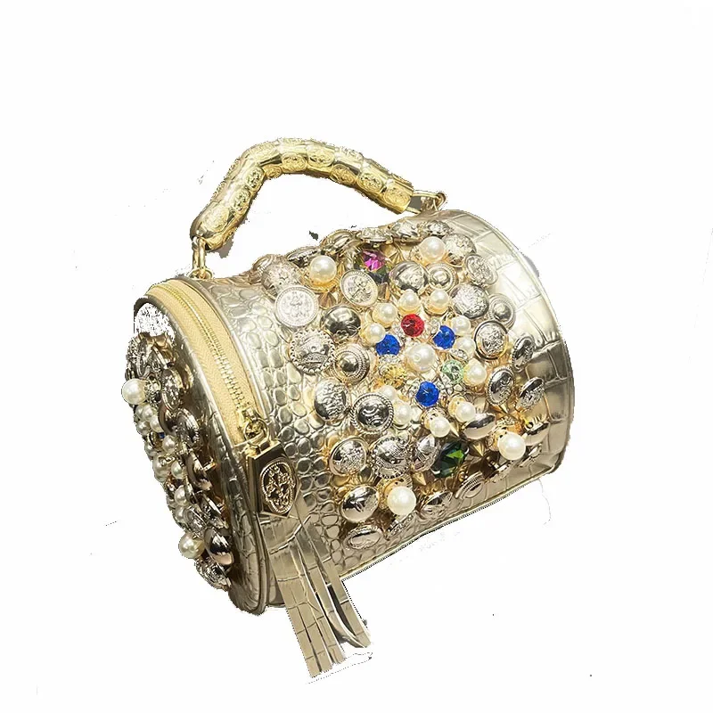 

Fashion Rhinestone Diamonds Luxury Shiny Bling Shoulder Bags Women Luxury Tote Cross Body Messenger Prom Party Handbag