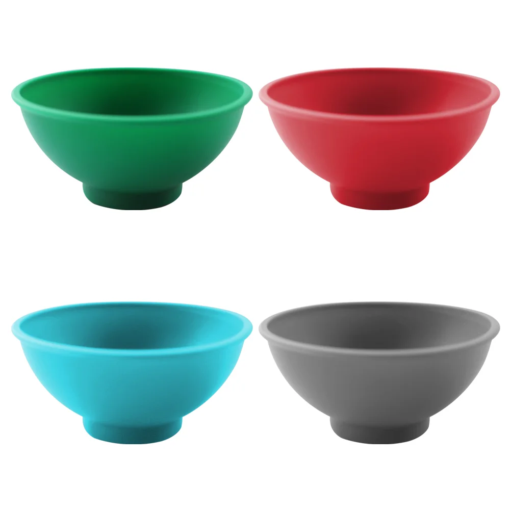 

4 Pcs Silicone Mini Bowls Kitchen Tableware Sauce Container Ideal Home Restaurant Use Portable Easy Storage Food