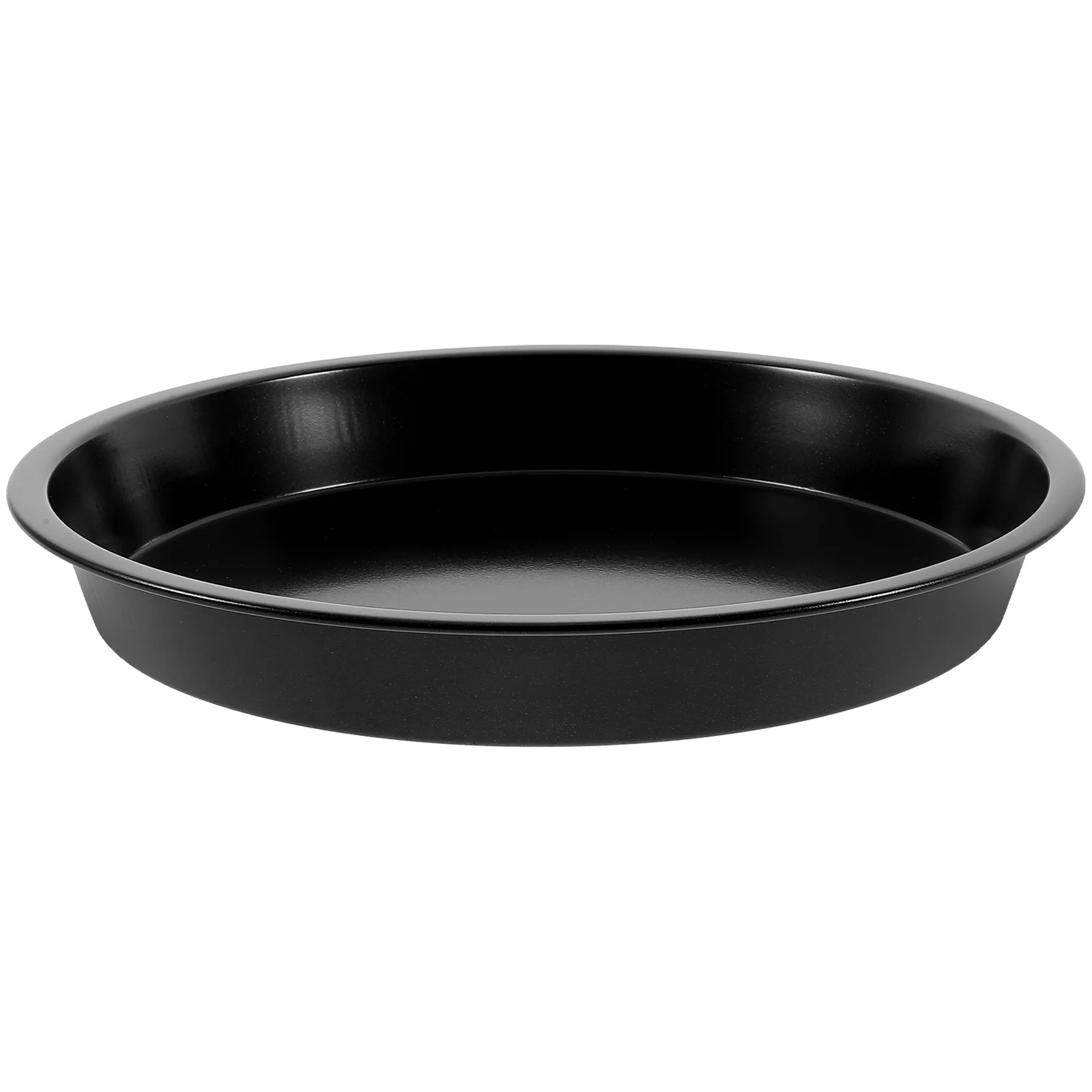 

Non Stick Pizza Crisper Tray Round Cake Pan 8 Inch Black Carbon Steel Bakeware Baking Trays Oven Safe Easy Clean