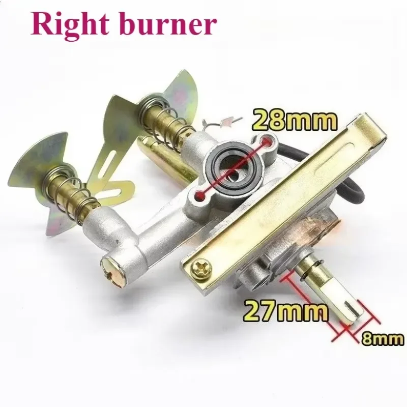for Gas Stove Electronic Ignition Switch Assembly Single or Double Burner Desktop Cooktop Spark Plug Replacement Parts