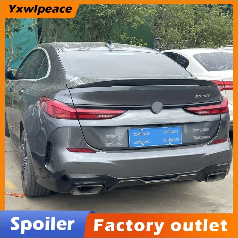 For F44 BMW 2 Series 4-door 2020-2023 P-Style ABS Gloosy Black Rear Trunk Lip Spoiler Car Tail Wing Decoration Accessories