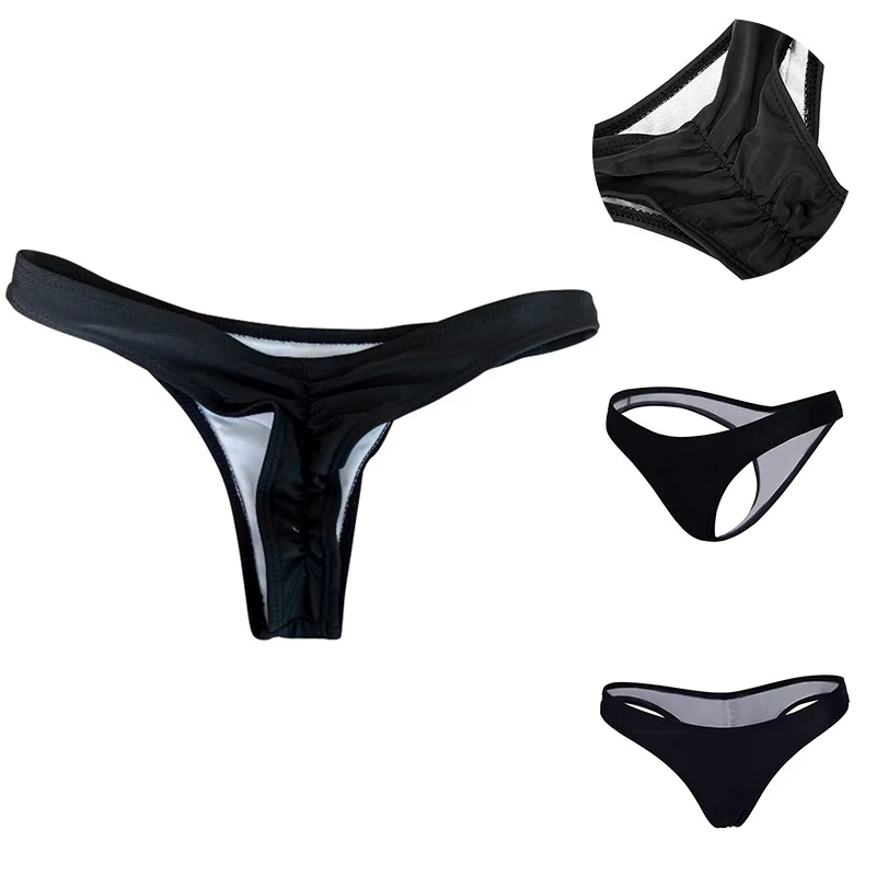 Maillot de bain brésilien plissé pour femmes, culotte tanga, bikini astronomique, vêtements de plage