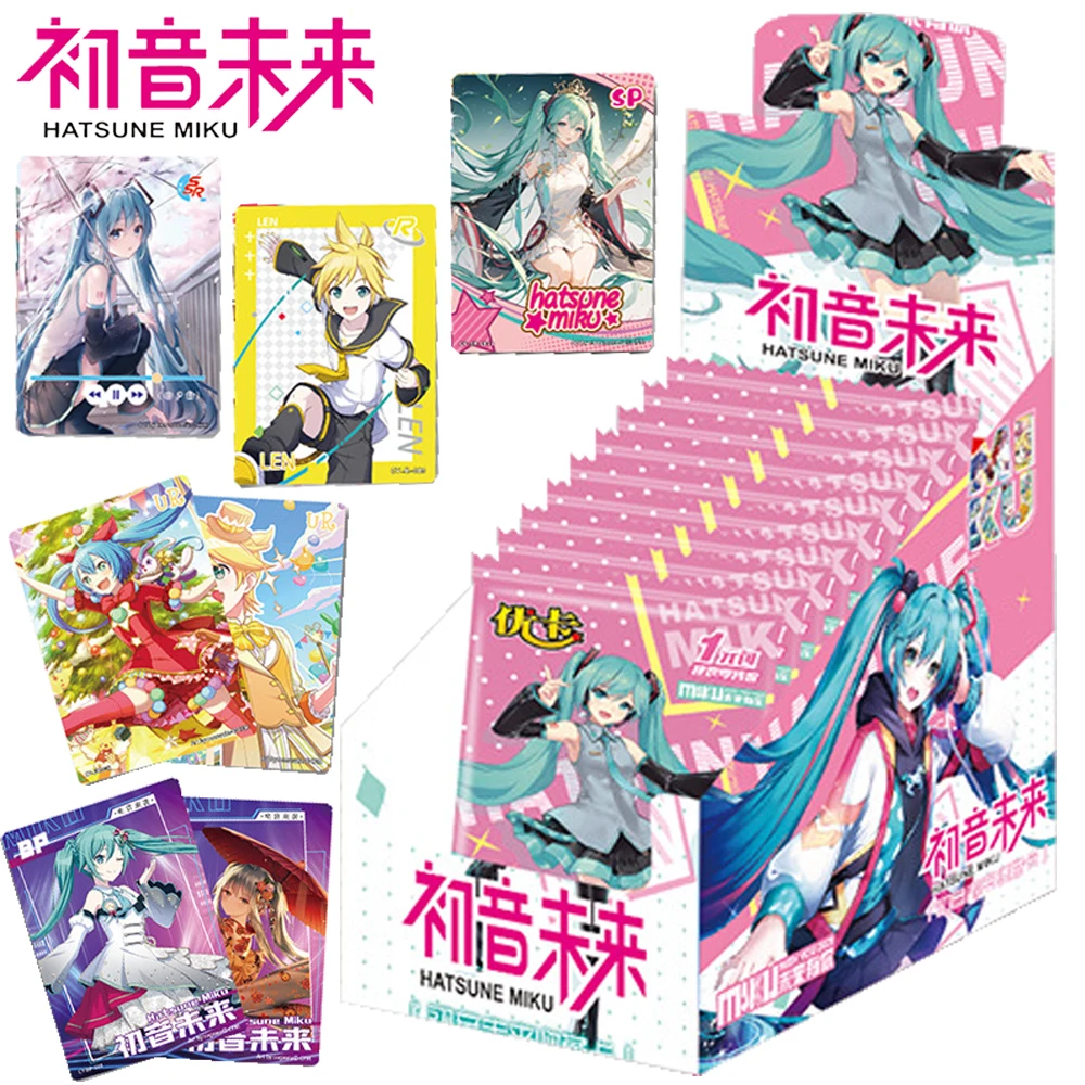 Genuine Hatsune Miku Card For Children Japanese Virtual Singer Cute Anime Idol Rare Limited Game Collection Card Christmas Gifts