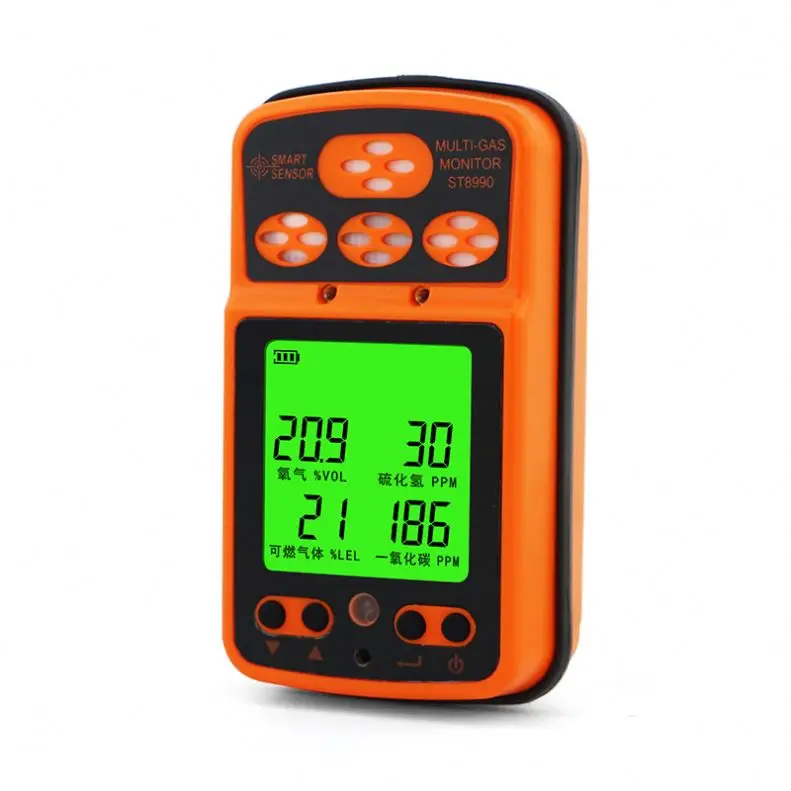 UpgradeST8990 four-in-one gas detector industrial oxygen carbon monoxide hydrogen sulfide combustible gas detection