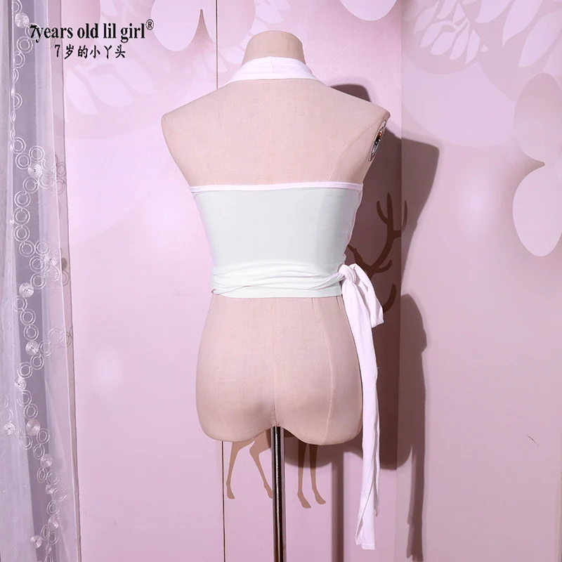 Bauchtanz-Top aus Lycra-Baumwolle, ärmellos, Tribal-Wickelkostüm H127