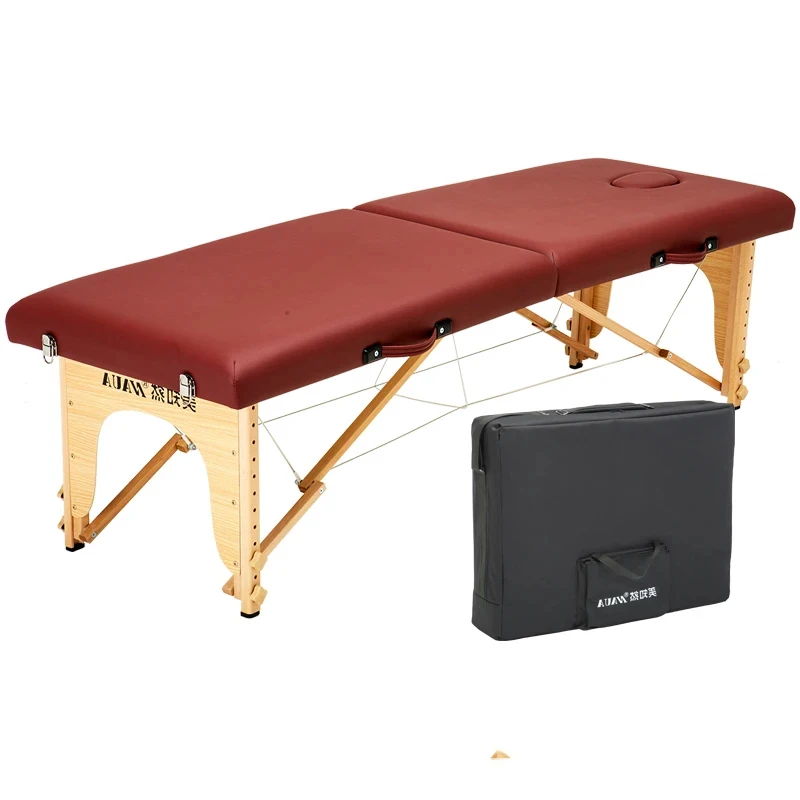 

Portable Wooden Folding Massage Bed Put Professional Eyelashes Massage Table Ear Cleaning Adjust Camilla Masaje Salon Furniture