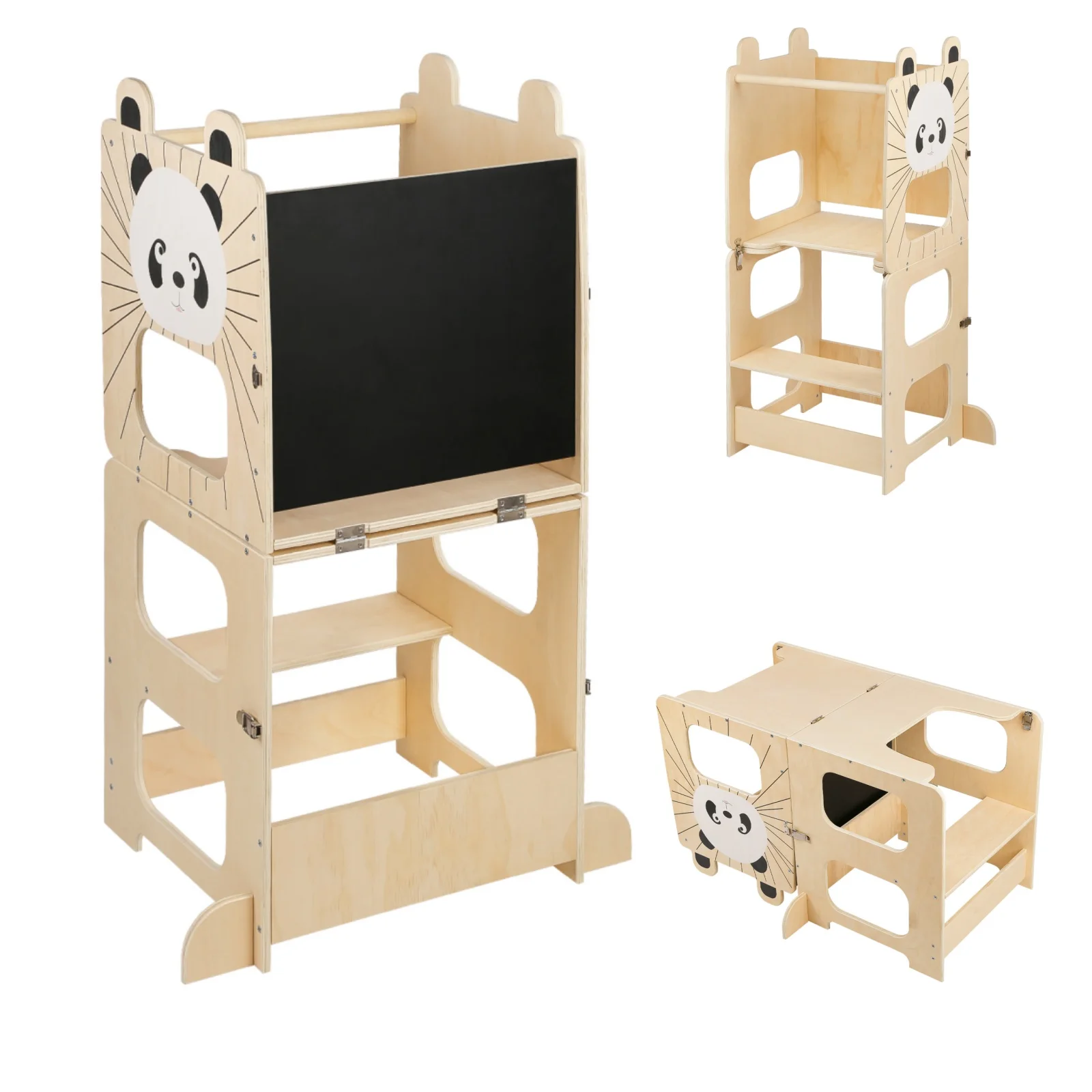 Tour d'apprentissage pour enfants, tour d'apprentissage Montessori avec tableau noir, tour d'apprentissage à partir de 1 an pour cuisine, Table, salle de bain