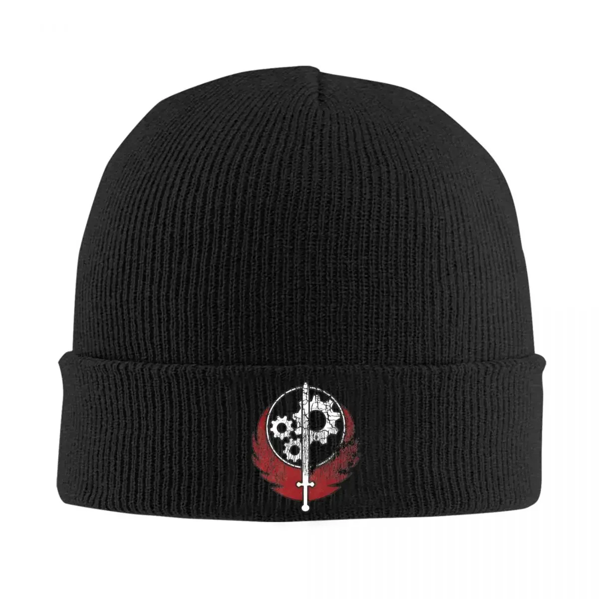 Worn Appalachian Brotherhood Of Steel Knitted Hat Women's Men's Beanies Hat Acrylic Fallouted Enclave Knight Shin Casual Cap