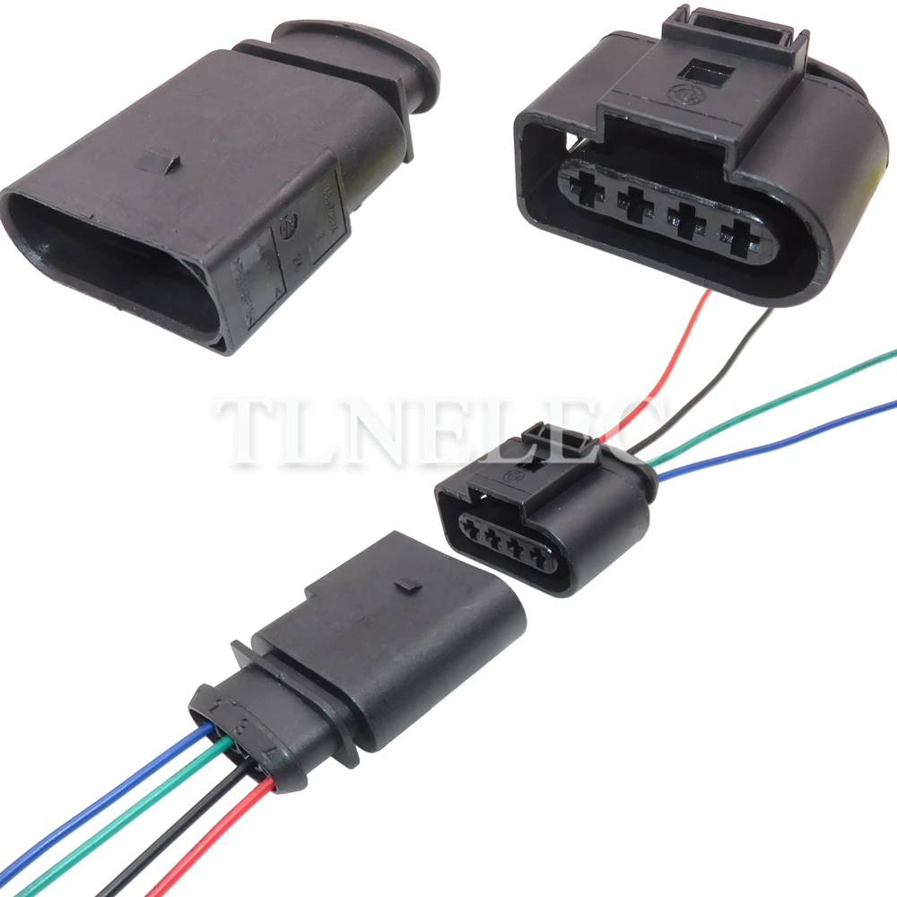 4 Pin Way Auto Ignition Coil Sealed Connector Car Wire Harness Sockets For VW Audi 4B0973724 638245-1 1J0973724 1J0973824