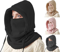 1Pc Winter Thermal Fleece Hat Outdoor Windproof Cold Warm Skiing Sports Men Women Neck Warmer Cycling Face Mask Masked Caps