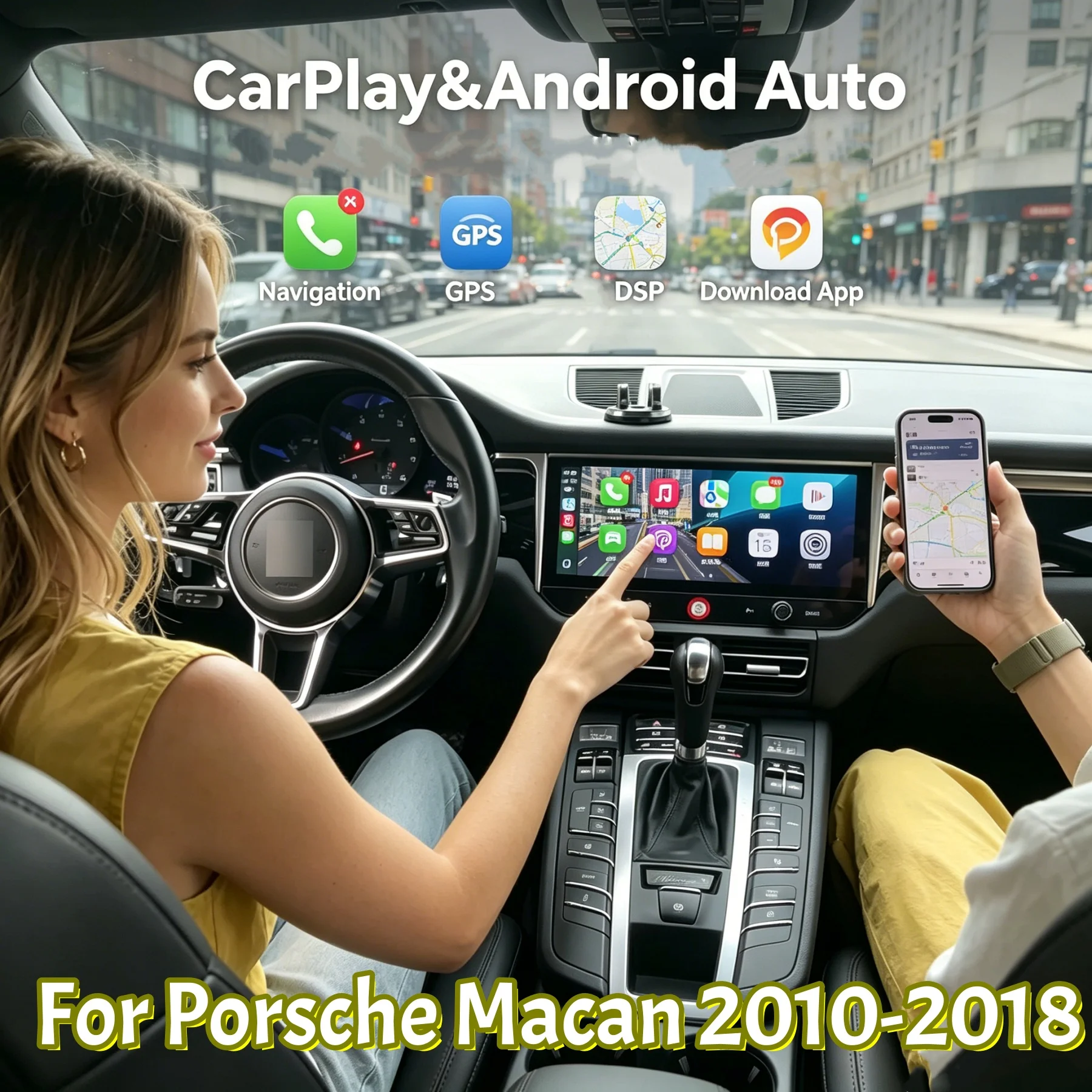 

12.3 " Touch QLED Screen For Porsche Macan 2010-2018 Android Car Radio CarPlay GPS Navigation Bluetooth Car Multimedia Player