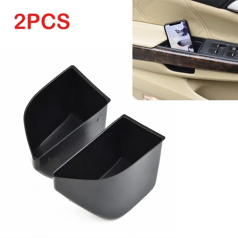 2pcs For Honda Accord 8th Crosstour 2008-2013 Car Door Armrest Storage Box Handle Pocket Car Interior Accessories Phone Holder