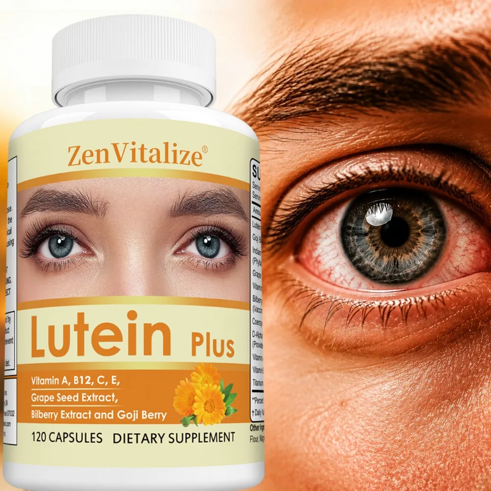 LUTEIN LUTEIN CAPSULES - with Lutein + Bilberry + Grape Seed - Combat Digital Eye Strain, Comprehensive Vision & Eye Support - Aliexpress Deal