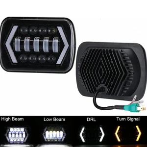 Su geçirmez LED Projektör Far Hi-Lo ışın DRL Jeep Cherokee XJ için, Araba Aksesuarları, 7x6 En çok satan 10 fener-isim - numara 2'dir