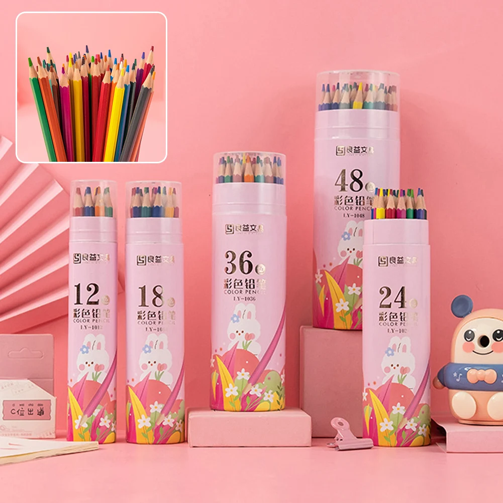 Oily Colored Pencils Set Multi-Color Pencils Crayons Kit Stationery Drawing Colored Pencils For Children Painting Art Supplies