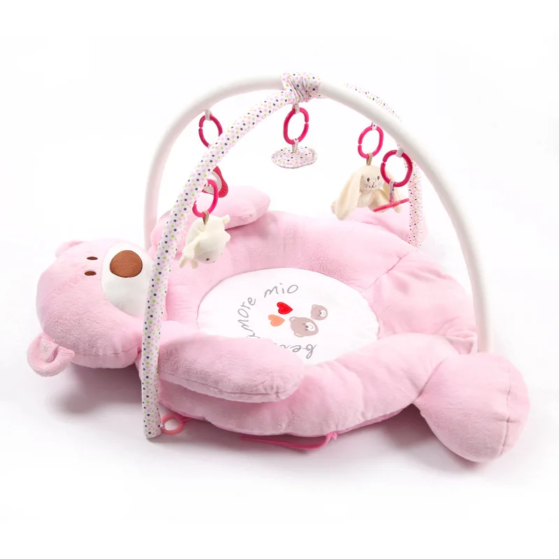 2022 New Baby Music Bear Game Blanket Baby Fabric Fitness Frame Crawling Mat Educational Toys 0-1-2 Years Old